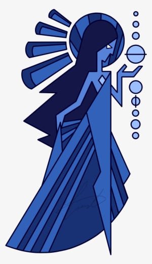 Transparent Diamond Steven Universe - Steven Universe Blue Diamond Mural #1815926