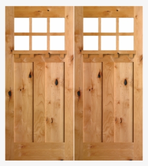 Krosswood Knotty Alder 6 Lite 2 Panel Craftsman Door #1816092