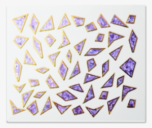 Broken Glass Nail Stikers - 12 Sheets Different Mix Finger Toe Nail Art Decoration #1816152