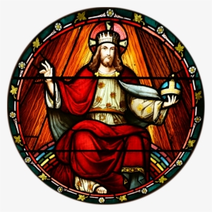 Stjohnsashfield Stainedglass King - Christ King Stained Glass #1816204