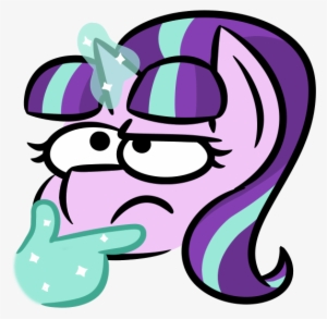 Glimglam, Emoji, Emoticon, Female, Frown, Glowing Horn, - Discord Emoji Starlight Glimmer #1817474