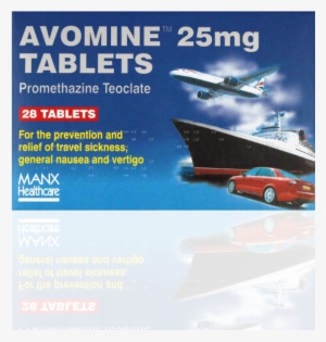 Avomine 25mg Tablets X - Travel Sickness Tablets Avomine #1817593
