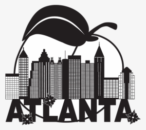 Bleed Area May Not Be Visible - Atlanta Georgia In Black And White #1818341