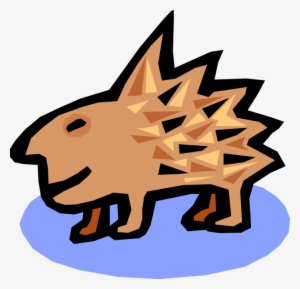 Vector Illustration Of Porcupine Rodent With Coat Of #1818917