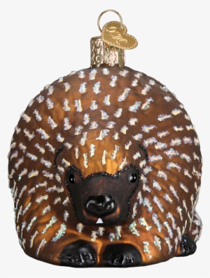Porcupine Picture Of Porcupine - Lucky Mushroom Glass Blown Hanging Christmas Ornament #1818940