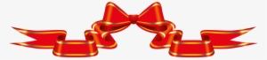Red Banner With Bow Png Clipart Picture - Bow Ribbon Banner Clipart #1819039