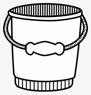 Bucket And Spade Line Art Computer Icons - Clip Art Black And White Bucket #1819269