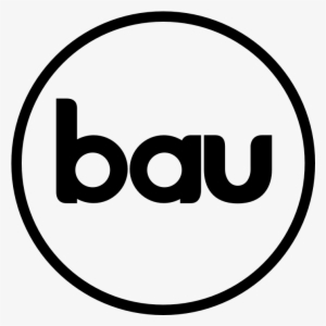 Bau Logo In Black With Black Oval Border - Bau Icon #1820949