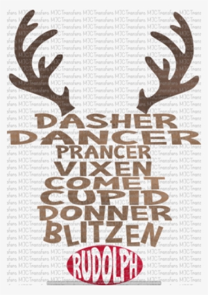 Watercolor Reindeer Names #1821063