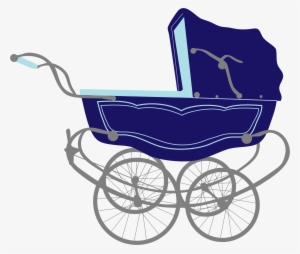 This Free Icons Png Design Of Vintage Blue Baby Stroller #1821170