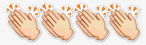 Clapping Hands Sign Emoji - Applause Emoji Tshirt Clapping Hands Emoticon Cheers #1822875