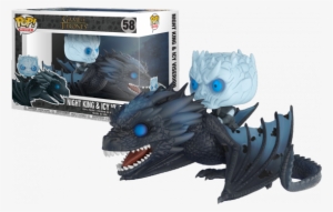 Game Of Thrones Pop Rides Night King On Dragon - Funko Pop Night King And Viserion #1823906
