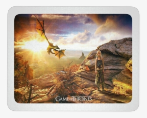Khaleesi With Dragon Targaryen Game Of Thrones Mousepad - Daenerys Targaryen Dragons Hd #1824143