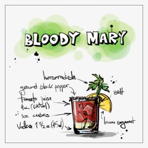 Bloody Mary Bar Signs Clipart Bloody Mary Cocktail - Саміе Популярніе Коктейли #1824542