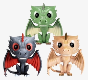 Game Of Thrones Drogon, Rhaegal & Viserion Icon - Game Of Thrones Rhaegal Exclusive Pop! Vinyl Figure #1824610