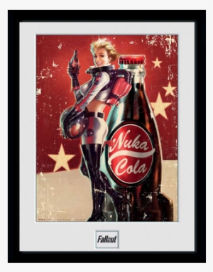 Fallout Framed Poster Nuka Cola 45 X 34 Cm - Fallout Nuka Cola Girl 