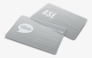 30pt Plastic Business Cards - Plastic Business Cards Png #1825855