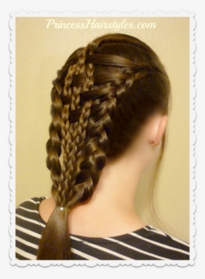 Checkerboard Duch Braids Hairstyle Tutorial - Updo #1826069