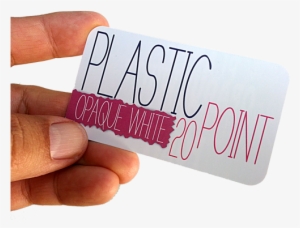 White Plastic Business Cards With Round Corners - Opaque White Plastic Business Cards #1826138