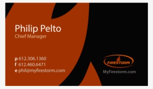 Firestorm-businesscard - Graphic Design #1826537
