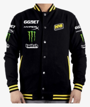 Navi Varsity Black Yellow Jacket Frontv2-400x400 - Navi Vincere Bomber Jacket #1827460