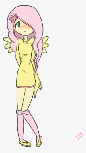 28 Collection Of Fluttershy Human Drawing - Human #1828575