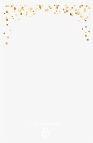 Gold Confetti - Snapchat Geofilter Template Free #1829989