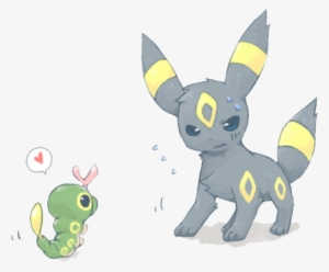 Pokemon, Umbreon, And Caterpie Image - Umbreon And Caterpie #1830216