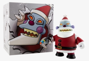 Robot Santa Claus Naughty 6” Vinyl Figure - Futurama Santa Kidrobot #1830217