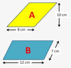 Which Of These Two Parallelograms Has The Larger Area - Portable Network Graphics #1830448