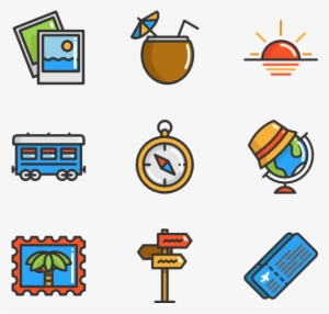 Travel Linear Color - Iconos De Lavanderia #1830450