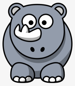 Studiofibonacci Rhinoceros Clipping Cartoon - Cartoon Hippo #1831167