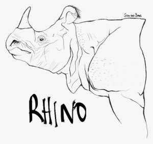 Rhino - Line Art #1831440