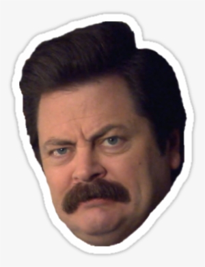 "ron Swanson" - - Ron Swanson Face Cutout #1832936