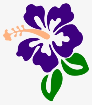 Hibiscus Clipart Neon - Purple Hibiscus Clip Art #1833257