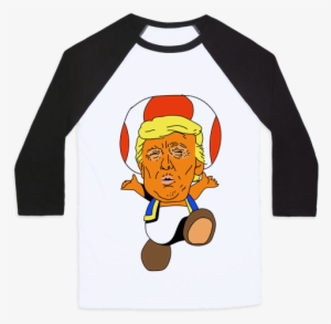 Donald Trump Toad Mushroom Baseball Tee - Trump Mushroom #1833380