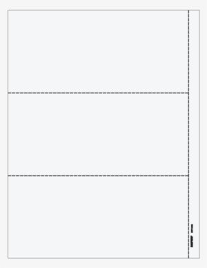 3up Blank Laser Paper W/ 1/2" Side Perf & 1099-misc - Form W-2 #1833450