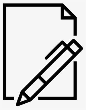 Blank Paper Write - Paper And Pen Drawing #1833621