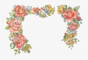 Jinifur Border Roses By Jinifur On Deviantart Clip - Flower Border #1833678