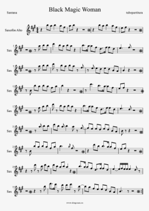 Black Magic Woman Sax 1 1 1,131×1,600픽셀 - Havana Clarinet Sheet Music #1833949