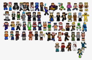 320 × 210 Pixels - All Youtubers In Minecraft #1834428