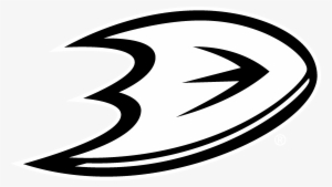 Anaheim Ducks Logo Black And White - Anaheim Ducks #1835424