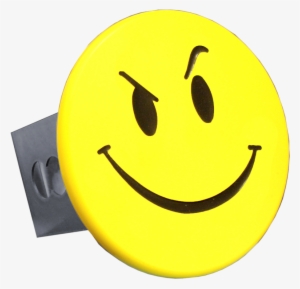 Au-tomotive Gold Smiley Face With Smirk Yellow Trailer - Smiley #1836578