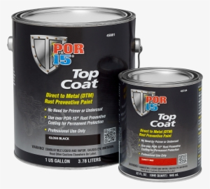 Por 15 Top Coat Group Left 2017 08 24 - Por-15 (45904) Top Coat Chassis Black - 1 Quart #1836756