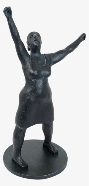 Bronzefigur Kleine Jubelnde Von Ingrid Eva-marie Mayer - Figurine #1837300