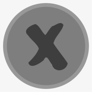 How To Set Use Small Grey X Mark Svg Vector #1837887