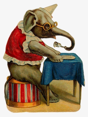 Láminas Vintage,antiguas,retro Y Por El Estilo - 马戏 团 站 在 皮球 上 的 大 象 图片 #1838823