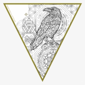It Features A Raven Top On Top Of A Metatron's Cube - Permalink #1839201