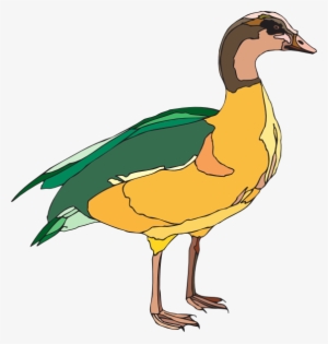 This Free Clipart Png Design Of Yellow And Green Duck #1840250