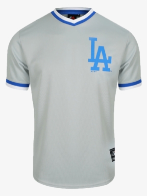 Los Angeles Dodgers Majestic Mlb Kabor V-neck Poly - Polo Shirt #1840281